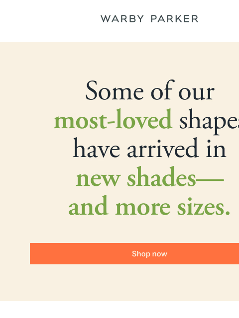 warbyparker newsletter: These bestsellers are out in new hues