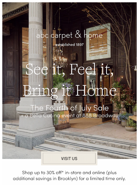 abchome newsletter: Discover More Savings In-Store