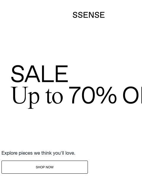ssense newsletter: We Found Your Dream Pieces