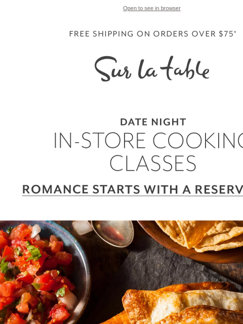 Luxe new Date Night classes available: French Elegance, Italian Trattoria and more. ‌ ‌ ‌ ‌ ‌ ‌ ‌ ‌ ‌ ‌ ‌ ‌ ‌ ‌ ‌ ‌ ‌ ‌ ‌ ‌ ‌ ‌ ‌ ‌ ‌ ‌ ‌ ‌ ‌ ‌ ‌ ‌ ‌ ‌ ‌ ‌ ‌ ‌ ‌ ‌ ‌ ‌ ‌ ‌ ‌ ‌ ‌ ‌ ‌ ‌ ‌ ‌ ‌ ‌ ‌ ‌ ‌ ‌ ‌