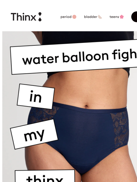 shethinx newsletter: Be summer leakproof (up to 12 hours)