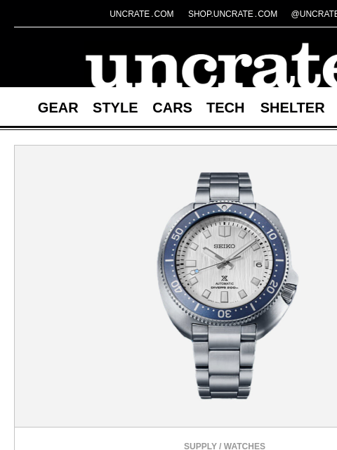 uncrate newsletter: Seiko Luxe 1970 Heritage Save The Ocean SE Dive Wa...