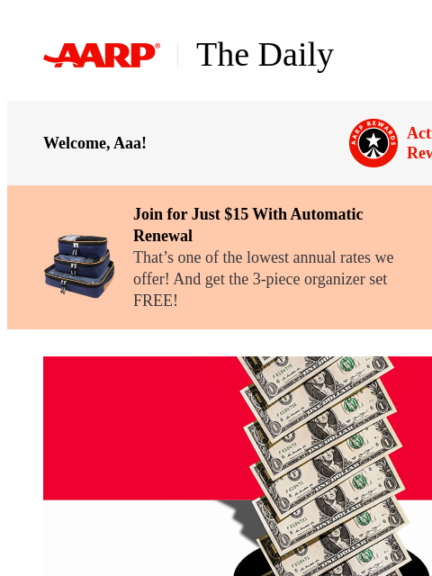aarp newsletter: The Daily — 11 Ways You're Wasting Money (and How ...