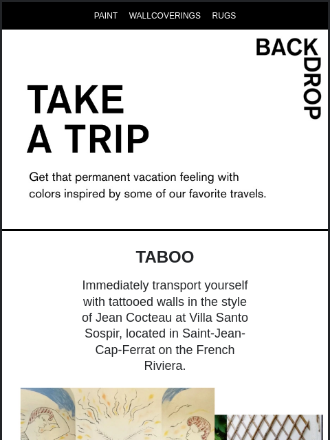 backdrophome newsletter: MEDITERRANEAN MOOD