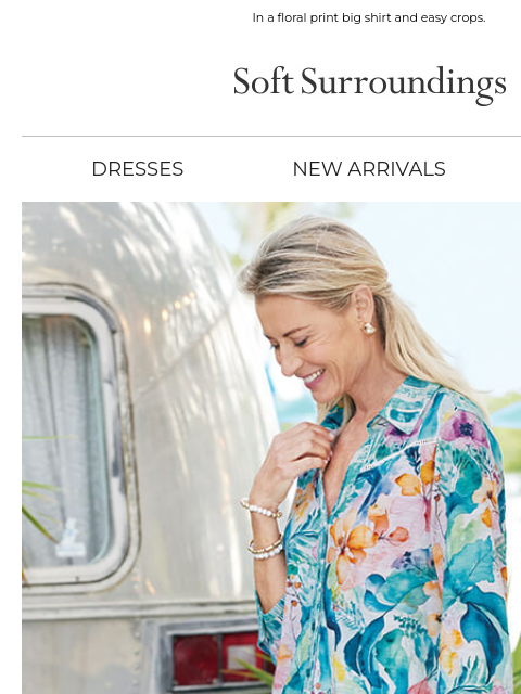 softsurroundings newsletter: Outfitting With a Tropical Touch.