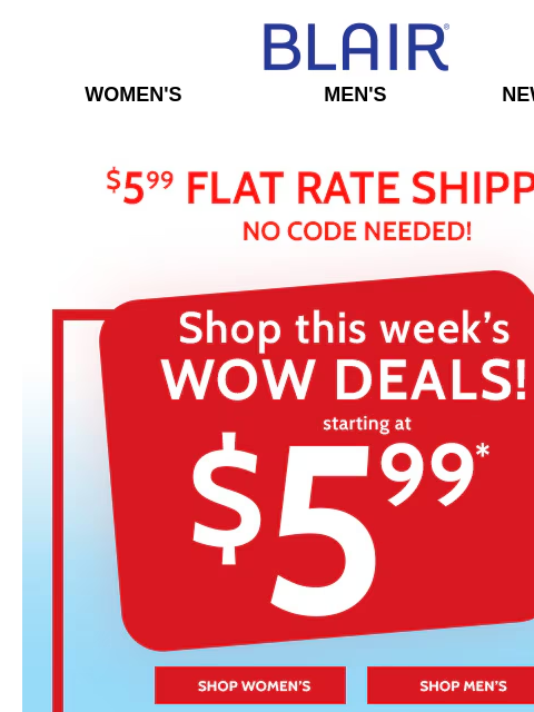 blair newsletter: Drop Everything, You’re About to Save 85%!