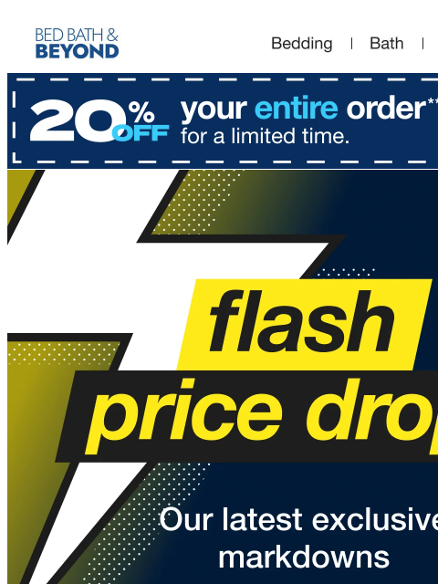 bedbathandbeyond newsletter: Flash Price Drops: Indoor & Outdoor Entertaining �...