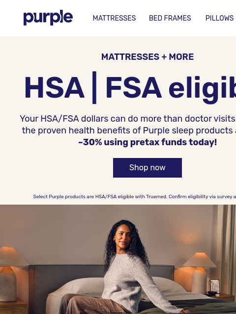 purple newsletter: Purple is HSA/FSA approved!
