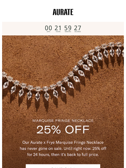 auratenewyork newsletter: NEVER ON SALE