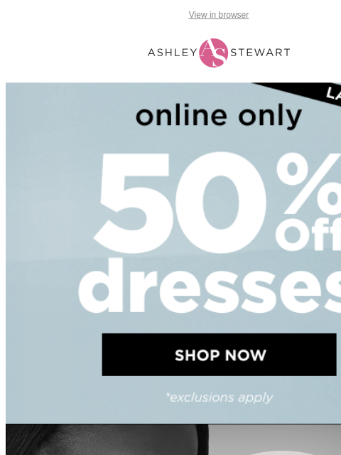 ashleystewart newsletter: Bright white dresses for every occasion! 👗