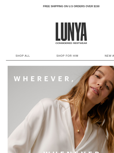 lunya newsletter: NEW SILK SEPARATES