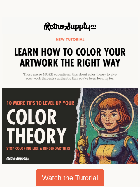 retrosupply newsletter: 10 Simple Color Theory Tips Every Artist Should Kn...