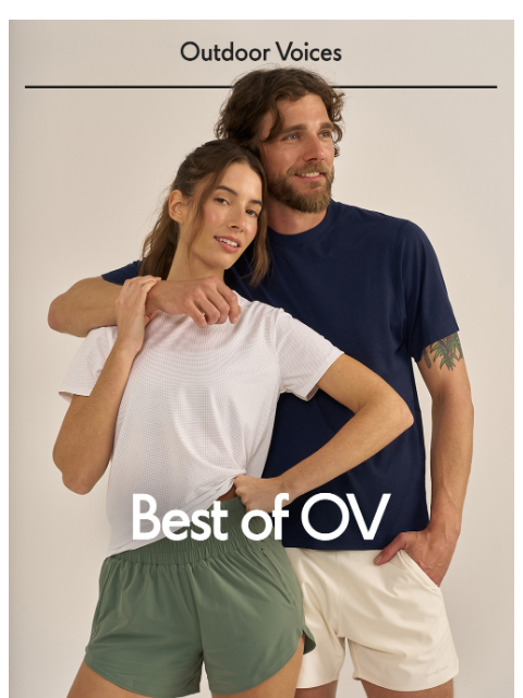 outdoorvoices newsletter: The Tops & Tanks Roundup