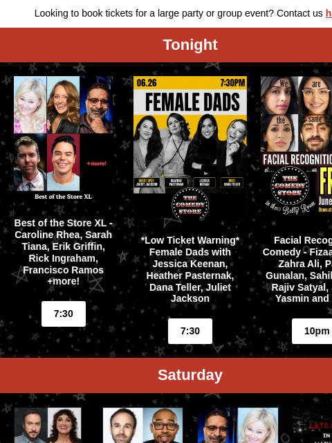 comedystore newsletter: This Weekend at The Store!