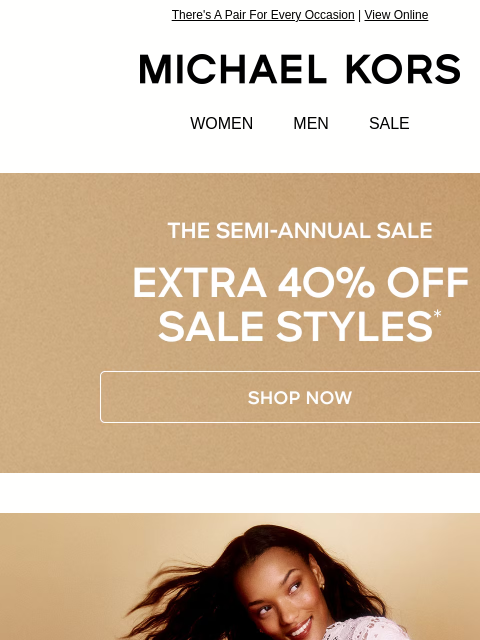 michaelkorsmail newsletter: Extra 40% Off Your Perfect Summer Shoes