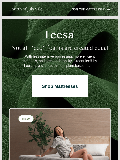 leesasleep newsletter: What makes GreenFlex different?