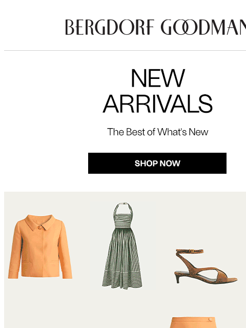 bergdorfgoodman newsletter: Newness Report: This Just In