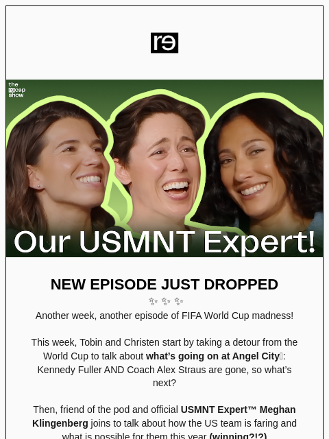 re-website newsletter: Having Hope for the USMNT with Kling 🇺🇸