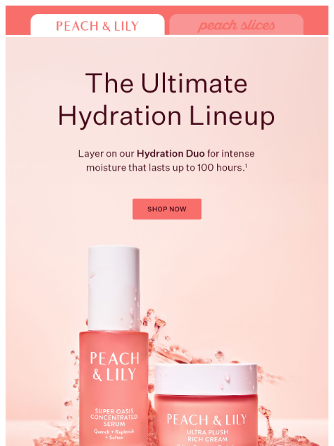 peachandlily newsletter: Game-changing hydration