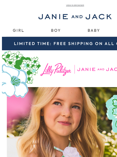 janieandjack newsletter: Limited-edition florals, picked just for you