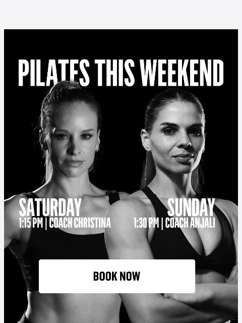 aarmy newsletter: Train PILATES This Weekend 🫡