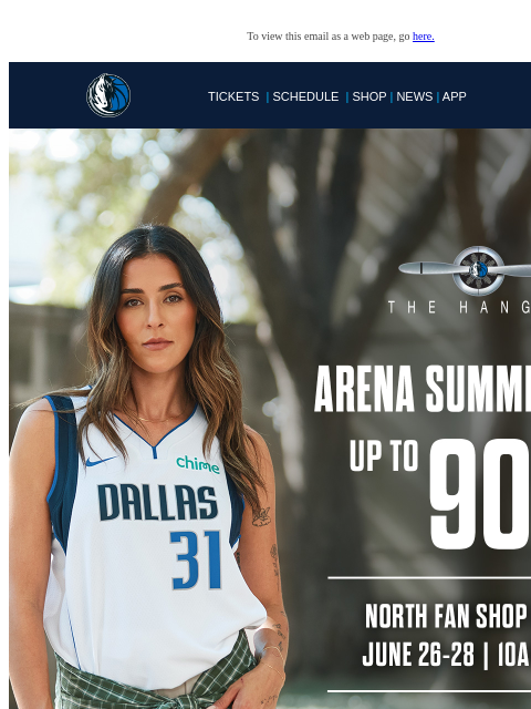 mavsmail newsletter: Arena Summer Sale  Final Weekend - Up to 90% Off!