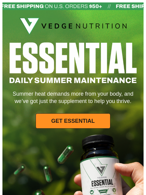 vedgenutrition newsletter: Thrive, even when you feel like 🥵