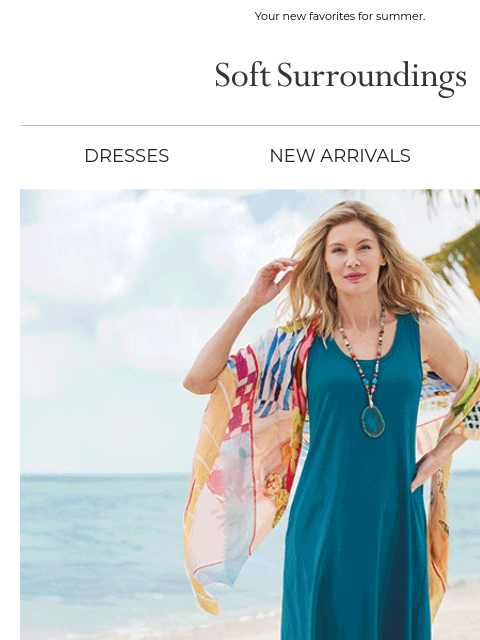 softsurroundings newsletter: Explore Our Best-Selling Dresses.