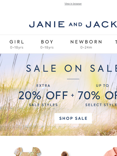 janieandjack newsletter: Free shipping is all yours (sale on sale too)