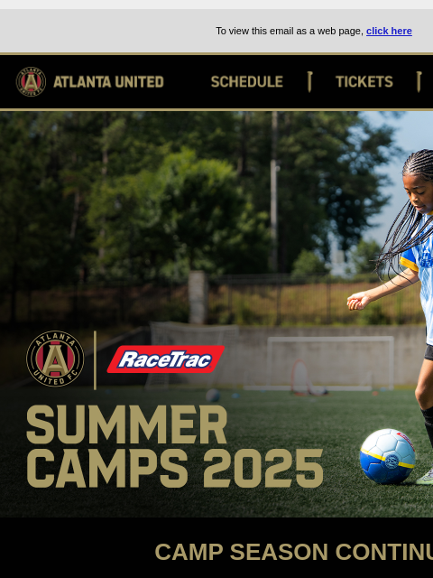 atlutd newsletter: 5-Stripes Summer Camps