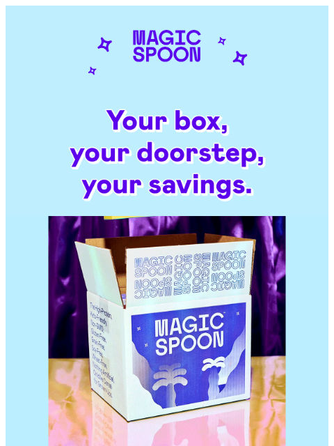 magicspoon newsletter: Early access, flavor swaps, and 20% off