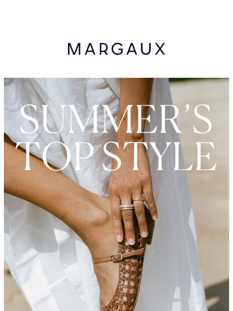 margauxny newsletter: Summer's #1 flat is back in stock