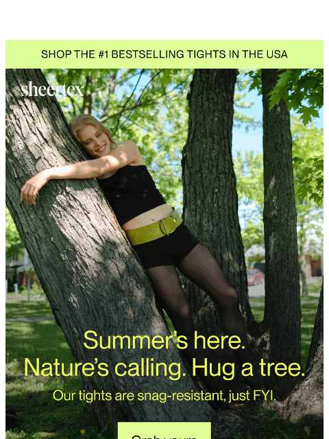 sheertex newsletter: AT ONE WITH MOTHER NATURE.