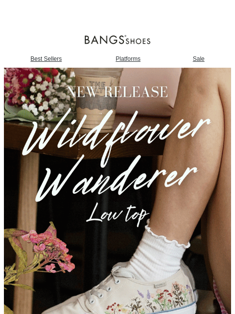 bangsshoes newsletter: [NEW] Wildflower Wanderer Low Top 🌸