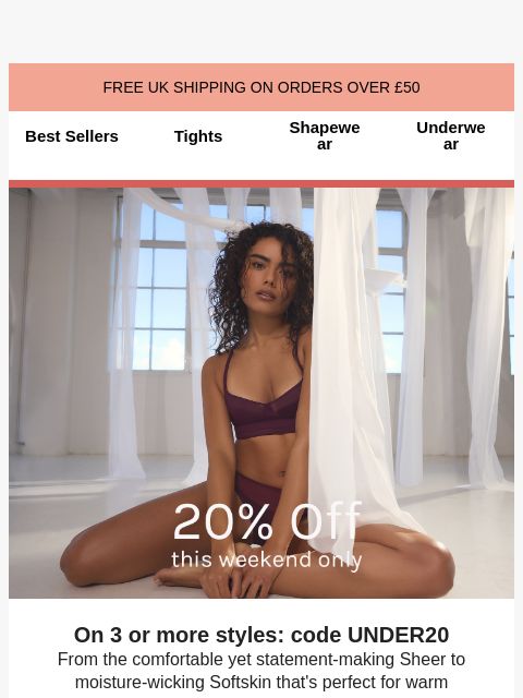 heist-studios newsletter: 20% OFF UNDERWEAR