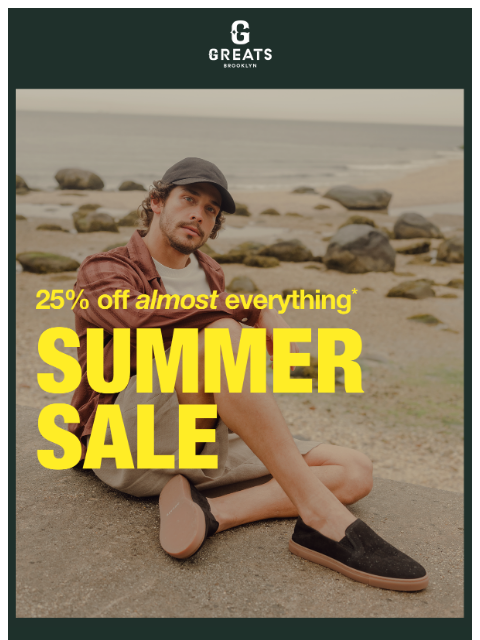 greatsbrand newsletter: 25% Off Everything You Want to Wear Right Now