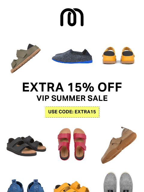 mahabis newsletter: VIP Offer - Extra 15% Off Sale