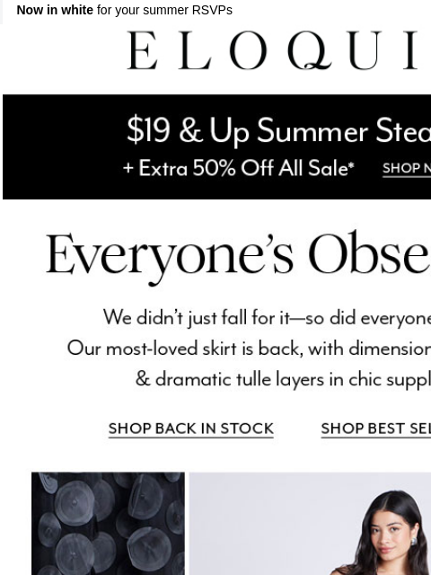 eloquii newsletter: Everyone's favorite skirt is BACK