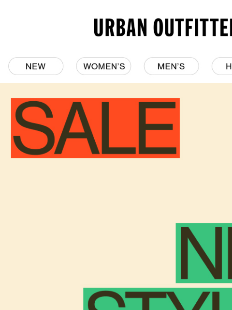 urbanoutfitters newsletter: PSA: It’s now ON SALE!
