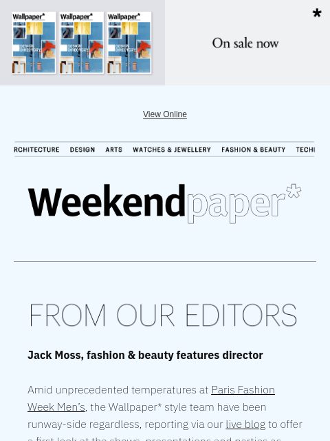 futureplc newsletter: Sizzling Paris Fashion Week, Martin Parr’s last sh...