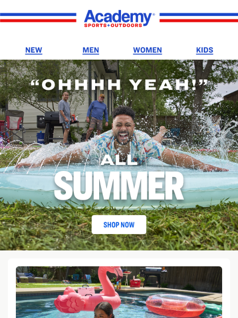 academy newsletter: Hot Deals on Pools, Water Parks + Swimwear 💦
