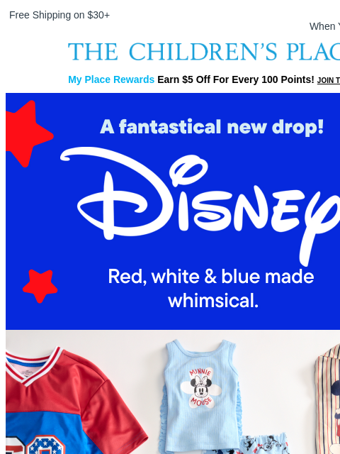 childrensplace newsletter: Our Fantastical NEW Disney Drop! 🌟