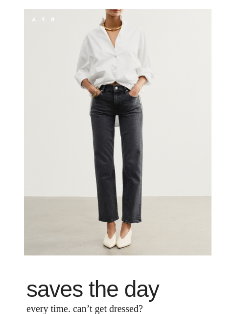 ayr newsletter: NEW | your go-to black jean