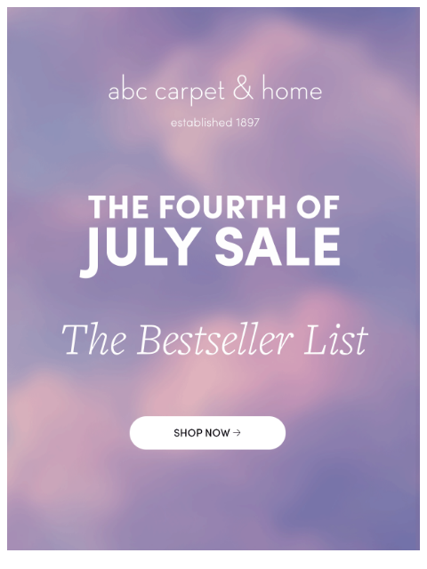 abchome newsletter: Shop Bestsellers—Up to 30% Off!