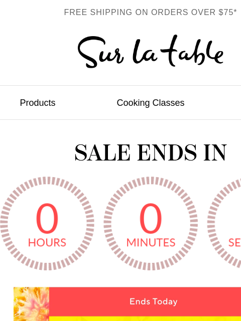 surlatable newsletter: Final Hours: Cyber Summer Sale.