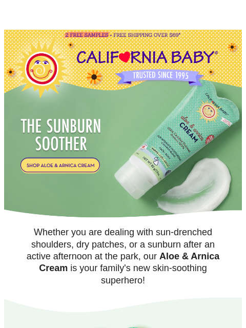 californiababy newsletter: Soothe & Cool Summer Skin 🌿