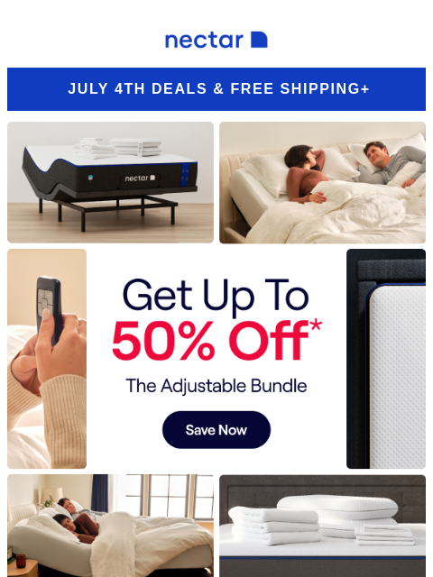 Hot summer. Cozy nights. Every Nectar mattress includes a cooling cover, to promote heat-wicking and restful ZZZs. Peek inside to learn more... Nectar Logo July 4th Deals & Free Shipping+ Up to 50%