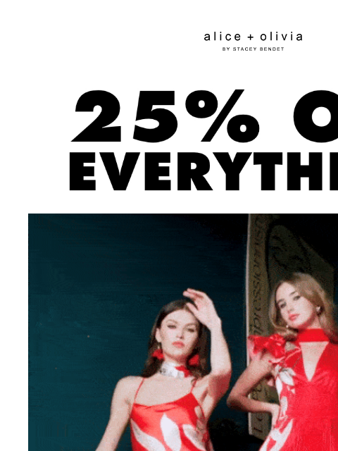 This is HUGE.​ ‌ ‌ ‌ ‌ ‌ ‌ ‌ ‌ ‌ ‌ ‌ ‌ ‌ Header Logo Header Logo Header Logo Header Logo * TAKE 25% OFF. PRICES AS MARKED. EXCLUSIONS APPLY. NOT VALID ON ALICEANDOLIVIA.COM INTERNATIONAL ORDERS OR E-