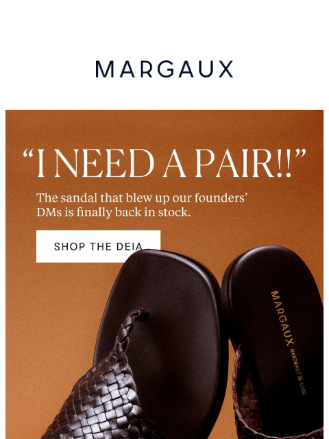 margauxny newsletter: This sandal blew up our DMs