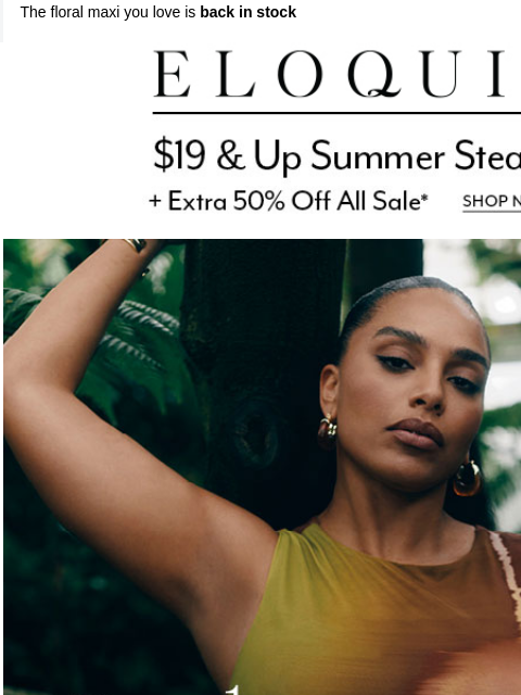 eloquii newsletter: You & this dress just MESH